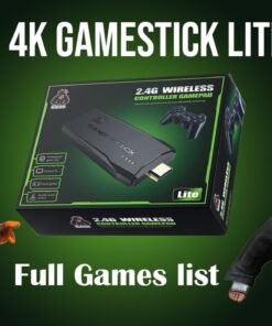 Retro Game Stick Lite 4K Oyun Konsolu / 2 Joystick / 20000 Oyun / 64G Hafıza / HDMI Bağlantısı